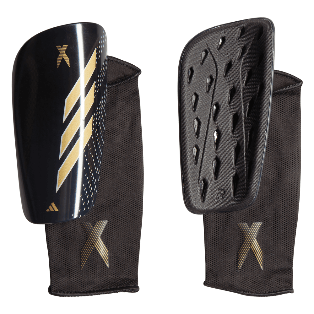 adidas X Speedportal  2022 League Shin Guards - Black/Grey/Matte Gold