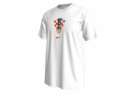 Nike Croatia WC World Cup 2022 Fan Crest Shirt - White