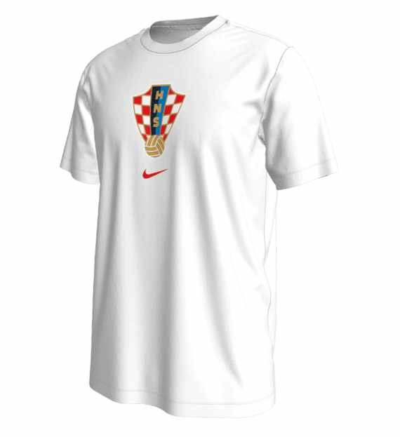 Nike Croatia WC World Cup 2022 Fan Crest Shirt - White