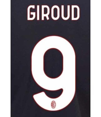 Uni-Sport Giroud #9 AC Milan 22/23 Home Nameset