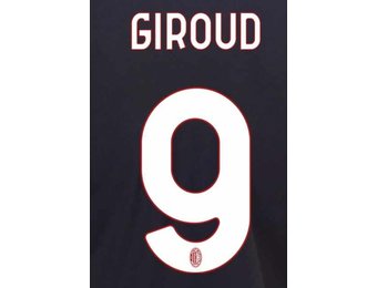 Giroud #9 AC Milan 22/23 Home Nameset