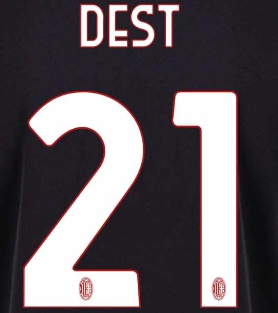 Dest # 21 AC Milan 22/23 Home Nameset