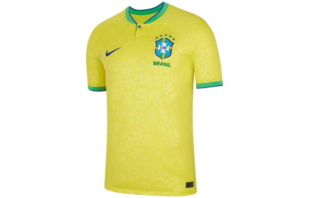 Nike Brazil WC 2022 World Cup Home Jersey - Dynamic Yellow/Paramount Blue/Green Spark