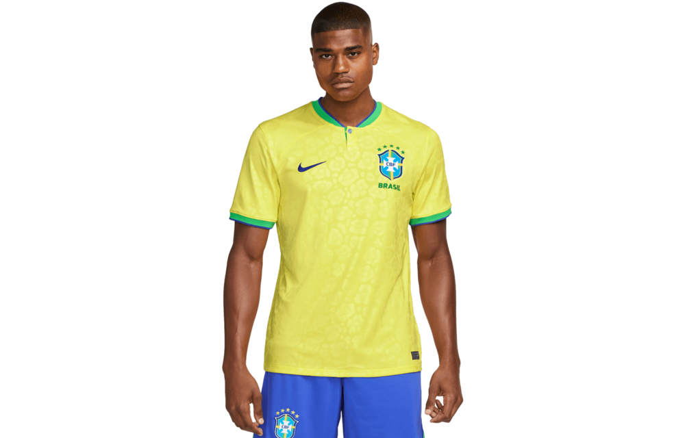 Nike Brazil WC 2022 World Cup Home Jersey - Dynamic Yellow/Paramount Blue/Green Spark