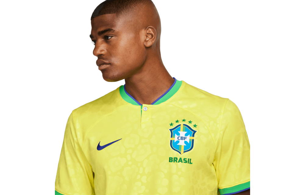 Nike Brazil WC 2022 World Cup Home Jersey - Dynamic Yellow/Paramount Blue/Green Spark