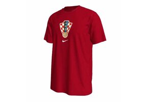 Nike Croatia WC World Cup 2022 Fan Crest Shirt - Red