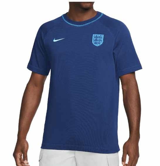Nike England WC World Cup 2022 Travel Tee Shirt Top - Blue Void - Soccerium