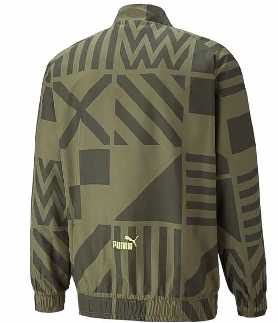 Puma AC Milan 2022 - 23 Prematch Jacket - Dark Green/Spring Moss