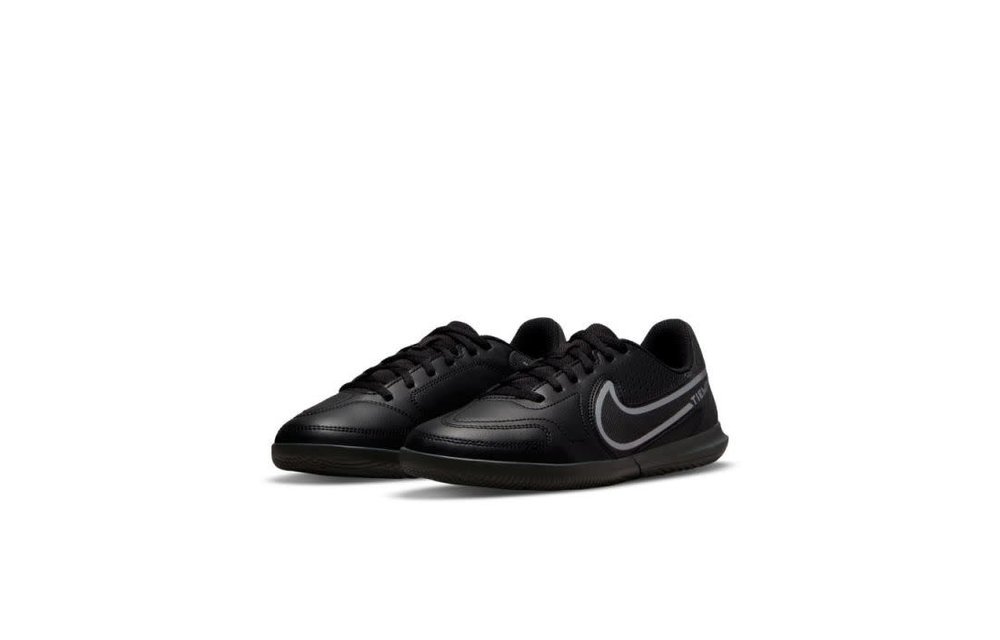 Nike Jr Legend 9 Club IC Indoor Soccer Shoes- Black/Black Summi - Soccerium
