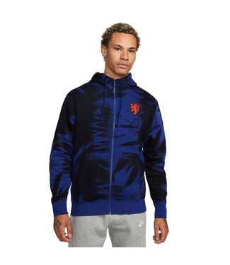 Nike Nike Netherlands / Holland WC World Cup 2022 Fleece Full Zip Hoodie - Black/Blue
