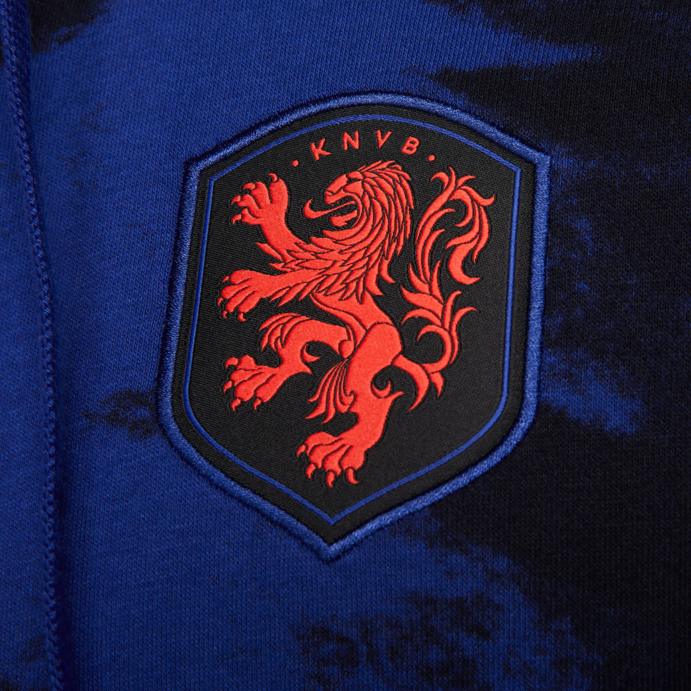 Nike Netherlands / Holland WC World Cup 2022 Fleece Full Zip Hoodie - Black/Blue