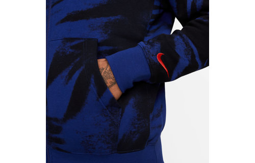 Nike Netherlands / Holland WC World Cup 2022 Fleece Full Zip Hoodie - Black/Blue