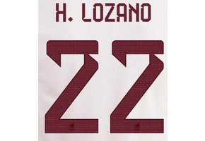 H. Lozano # 22 Mexico WC 2022 Away Nameset
