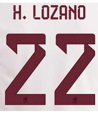 Uni-Sport H. Lozano # 22 Mexico WC 2022 Away Nameset