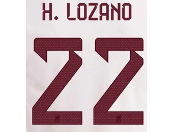 H. Lozano # 22 Mexico WC 2022 Away Nameset