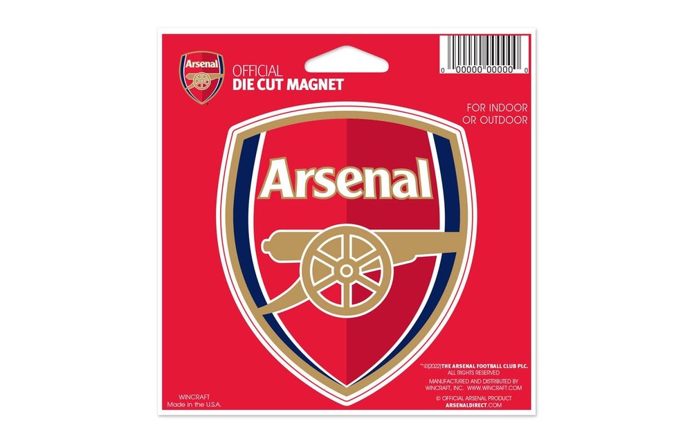 Wincraft Arsenal 4.5 x 6 Die Cut Magnet