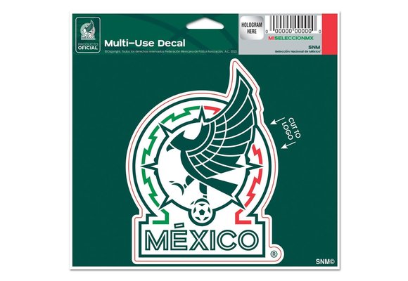 WinCraft Mexico National Team 5'' x 6'' Multi-Use Decal