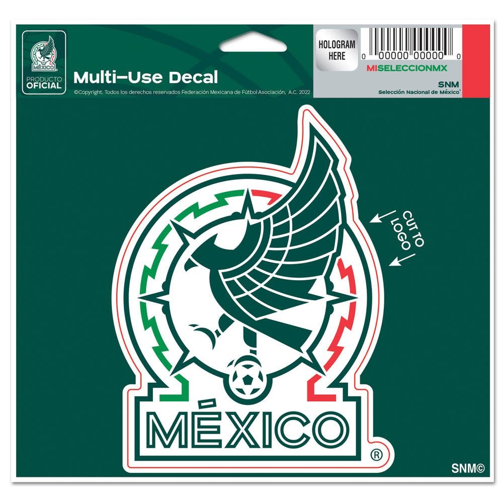 WinCraft Mexico National Team 5'' x 6'' Multi-Use Decal
