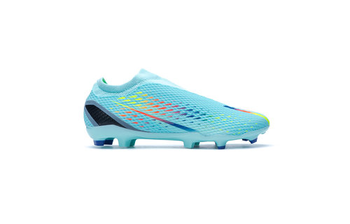 adidas X Speedportal .3 Laceless LL FG Cleats Al Rihla Pack - Clear Aqua/Power Blue