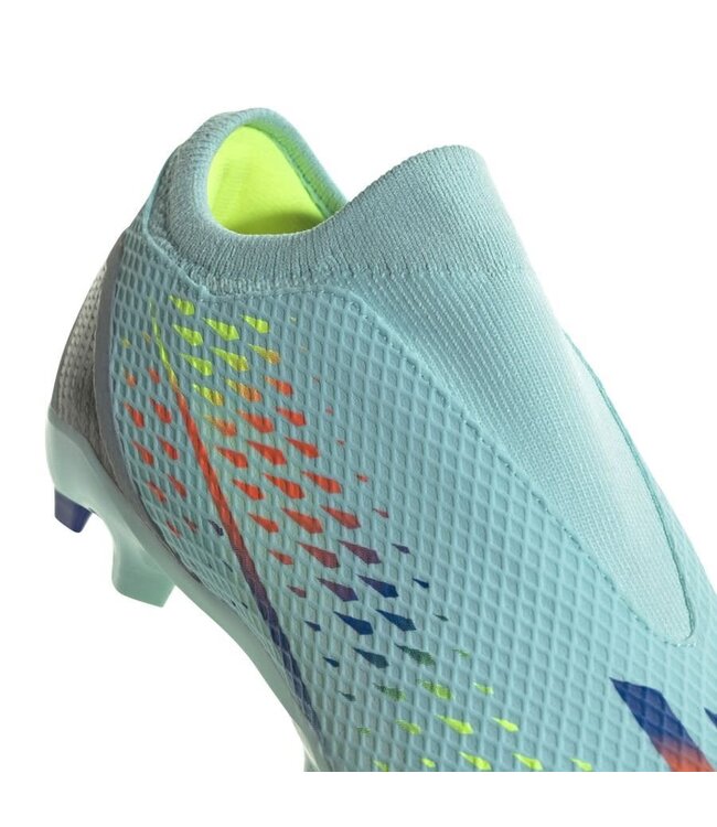 adidas adidas X Speedportal .3 Laceless LL FG Cleats Al Rihla Pack - Clear Aqua/Power Blue