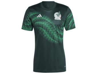 adidas Mexico WC World Cup 2022 Long Sleeve Training Top- Vivid Green/Red -  Soccerium