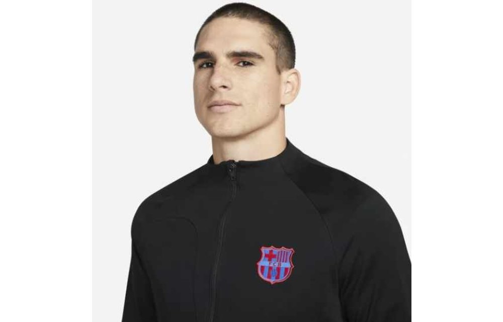 Nike 2022-2023 FC Barcelona Academy Pro Track Jacket - Black/Signal Blue/University - Soccerium