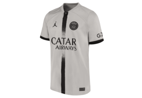 Jordan Paris Saint German PSG  2022 - 23 Away Jersey - Light Smoke Grey/Black
