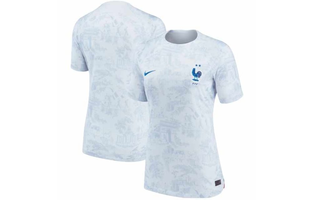 Nike Womens France WC 2022 World Cup Away Jersey - White/Game Royal -  Soccerium