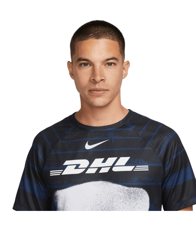 Nike Nike 2022 -2023 Pumas UNAM DriFit Prematch Training Jersey - Obsidian/White