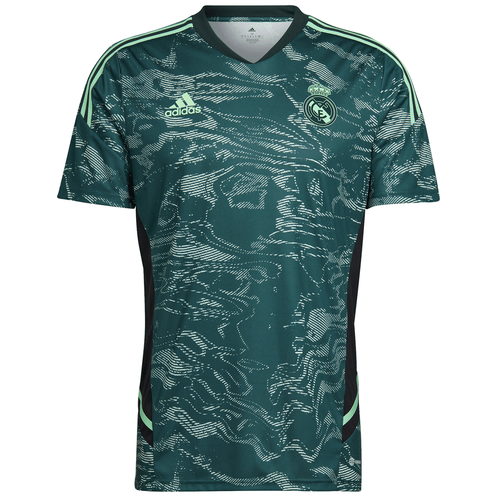 adidas Real Madrid 2022 - 23 UCL Condivo Training Jersey- Linen Green/Shadow