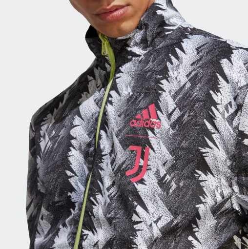 adidas Juventus 2022 - 23 Reversible Anthem Jacket - Black