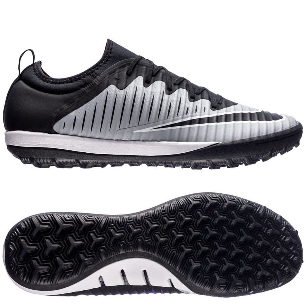Nike MercurialX Finale II TF Turf Shoes - Silver/Black - Soccerium