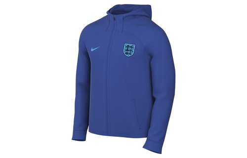 Nike England WC World Cup 2022 Strike Hooded Track Jacket - Game Royal/Blue Fury