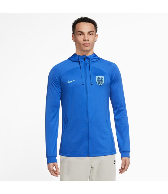 Nike Nike England WC World Cup 2022 Strike Hooded Track Jacket - Game Royal/Blue Fury