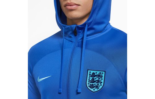 Nike England WC World Cup 2022 Strike Hooded Track Jacket - Game Royal/Blue Fury