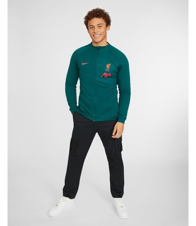 Nike Nike 2022-2023 Liverpool Academy Pro Anthem Jacket - Dark Atomic Teal/Siren Red
