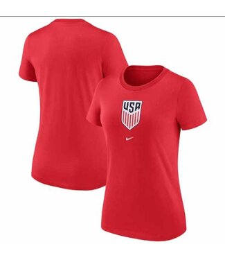 Nike Nike Womens United States USA WC World Cup 2022 Crest Shirt - Speed Red