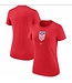 Nike Nike Womens United States USA WC World Cup 2022 Crest Shirt - Speed Red