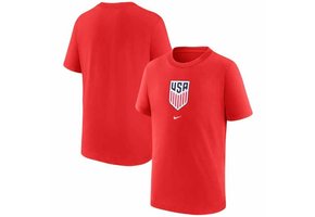 Nike United States USA WC World Cup 2022 Crest Shirt - Speed Red