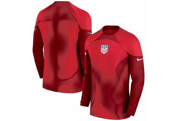 Nike USA United States WC 2022 World Cup GK Goalkeeper Jersey -Mystic Hibiscus/Team Red