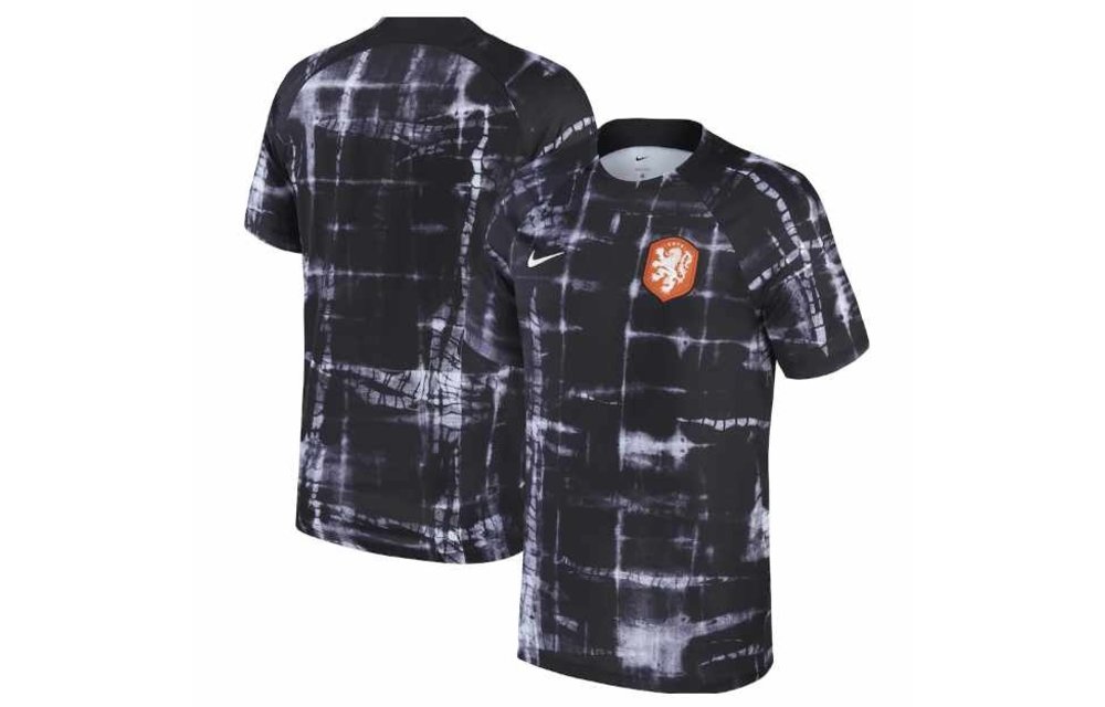 Nike Netherlands / Holland WC World Cup 2022 Drifit Prematch Jersey - Black/White