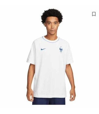 Nike Nike France WC World Cup 2022 Travel Tee Shirt Top - White/Blue Void