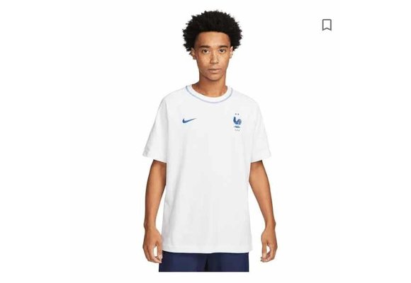 Nike France WC World Cup 2022 Travel Tee Shirt Top - White/Blue Void
