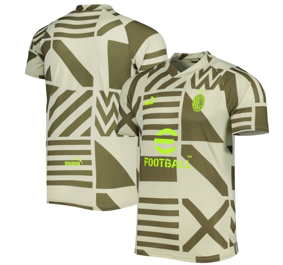 Puma AC Milan 2022 / 23 Prematch Jersey - Spring Moss/Green