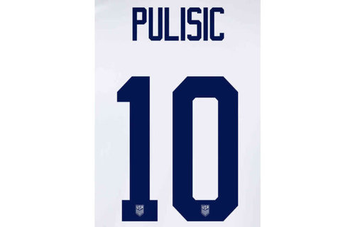 Pulisic # 10 USA United States  WC 2022 Home Nameset