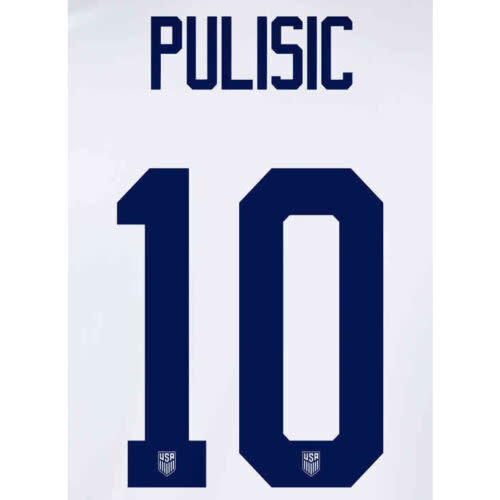Pulisic # 10 USA United States  WC 2022 Home Nameset