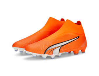 Puma Ultra Match + LL Laceless FG/AG - Orange/White/Blue Glimmer
