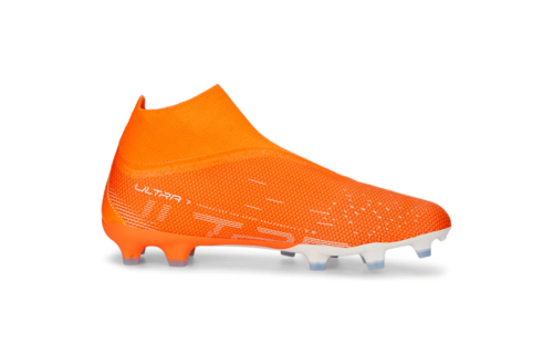 Puma Ultra Match + LL Laceless FG/AG - Orange/White/Blue Glimmer