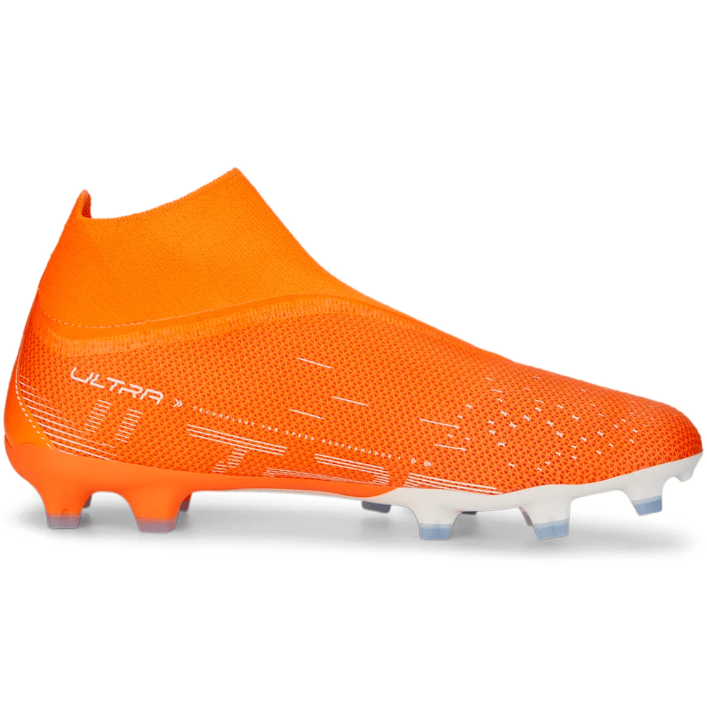Puma Ultra Match + LL Laceless FG/AG - Orange/White/Blue Glimmer