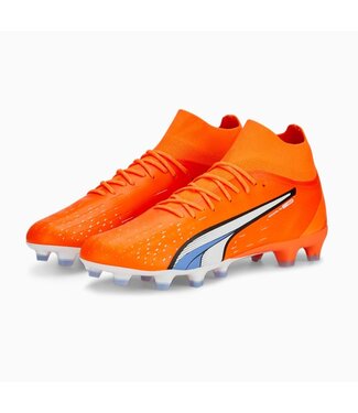 Puma Puma Ultra Pro FG/AG - Orange/White/Blue Glimmer